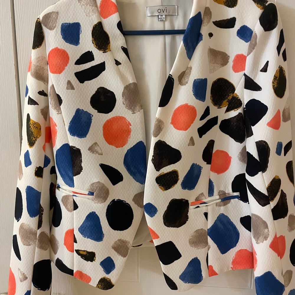 Ovi Women's Colorful Abstract Blazer